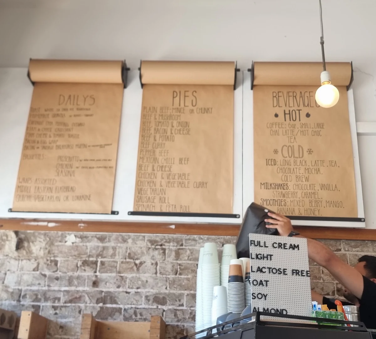 Menu, Another Bakery.