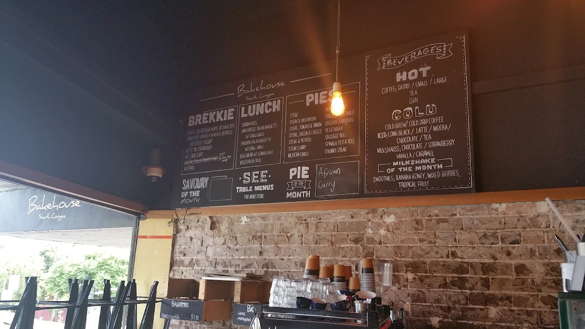 Menu, Another Bakery.