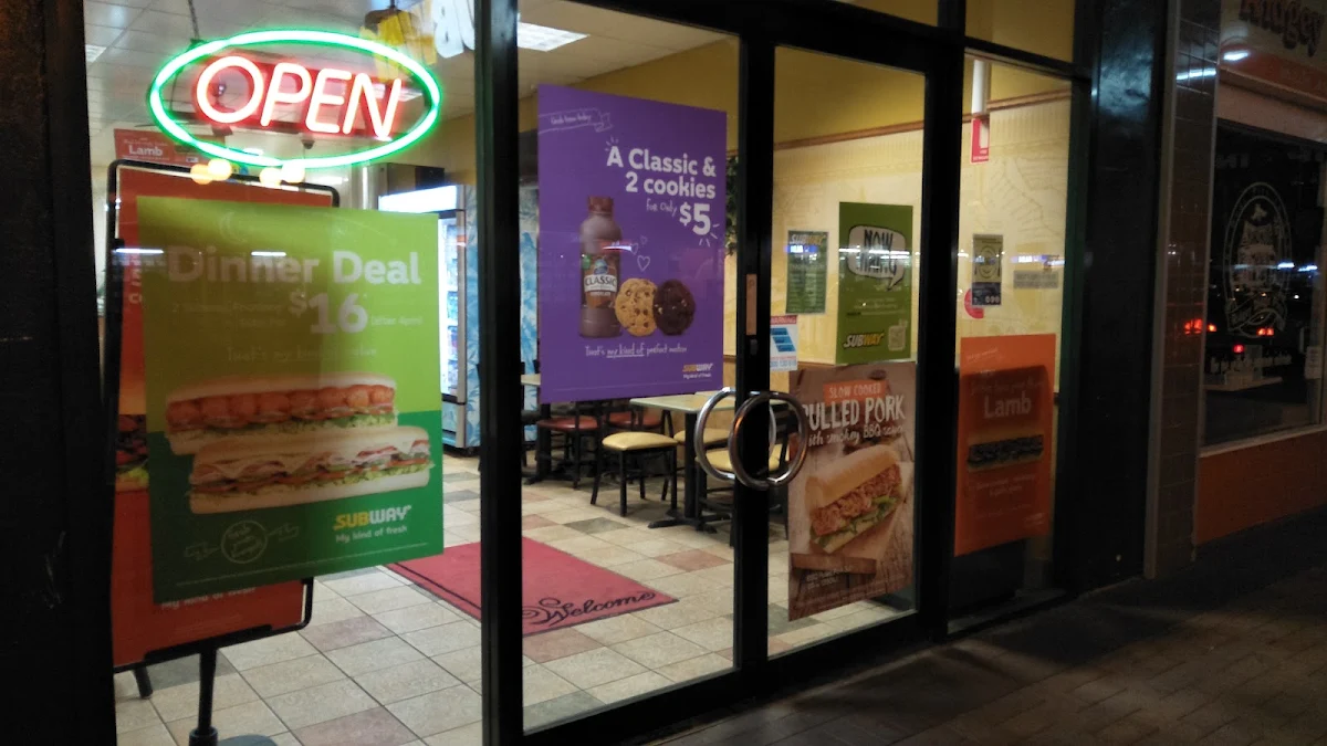 Menu, Subway