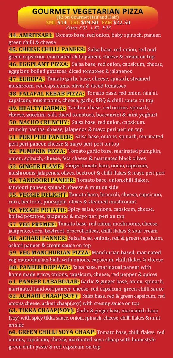 Menu, Snappys Pizza and Kebab