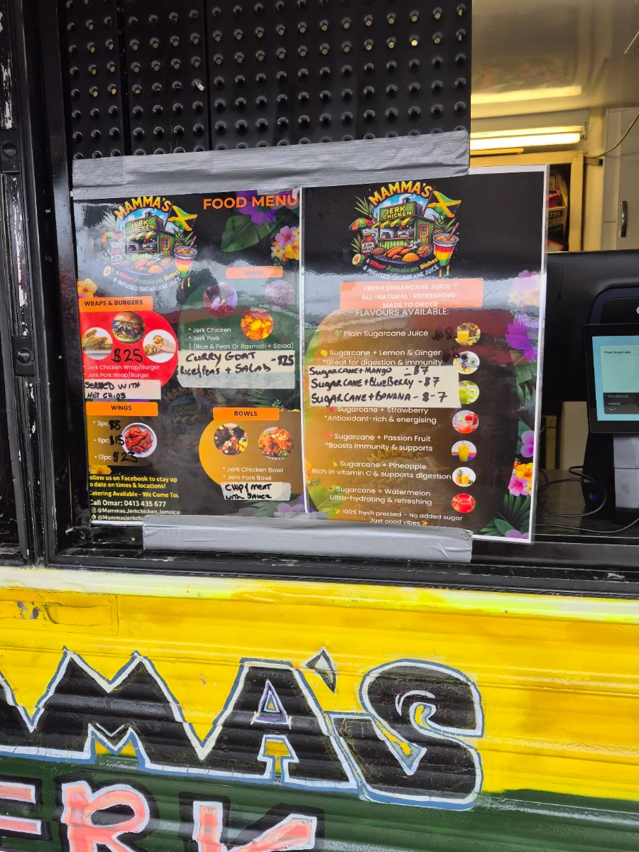 Menu, Mammas Jerk Chicken