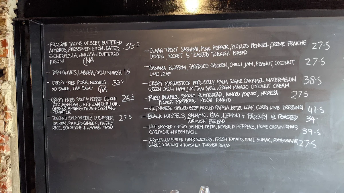 Menu, Peel St
