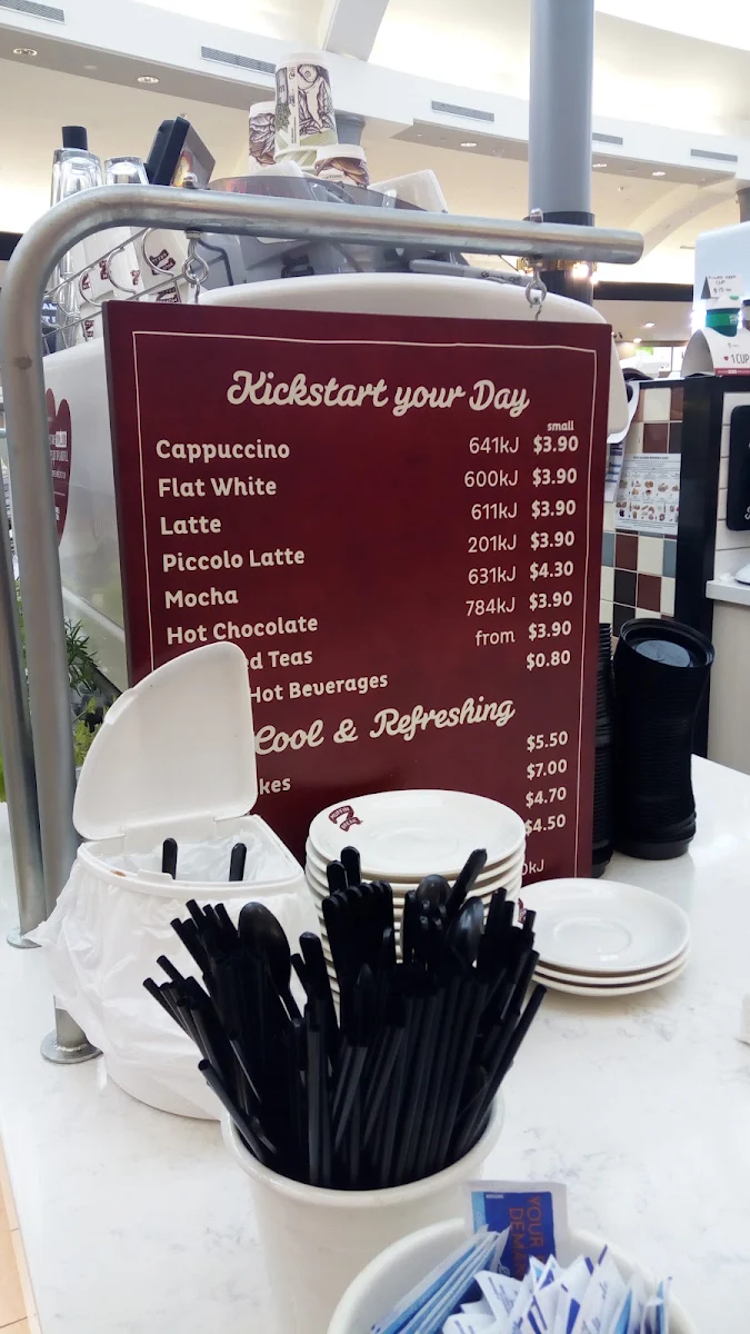 Menu, Muffin Break Eastland