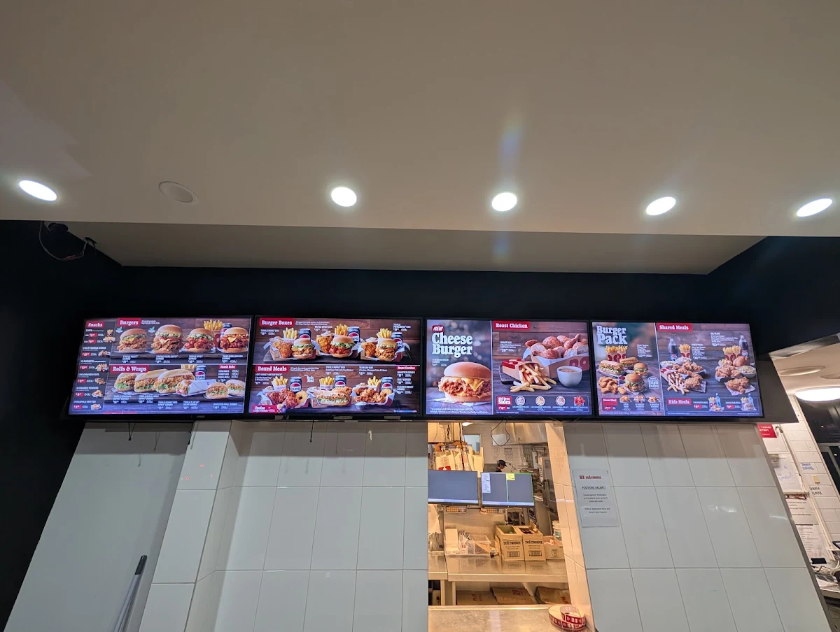 Menu, Red Rooster Palmerston