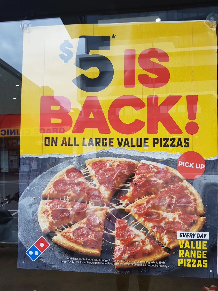Menu, Domino's Pizza Heidelberg