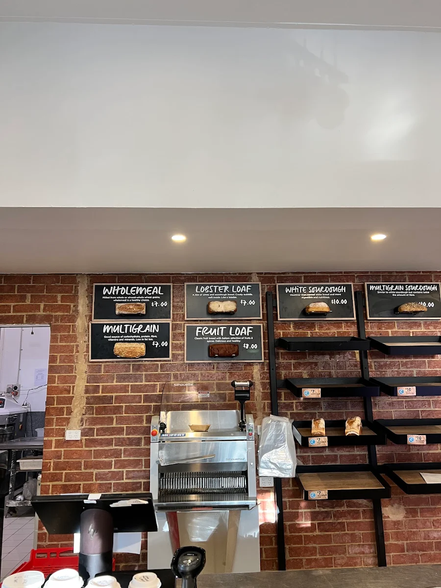 Menu, Rottnest Bakery