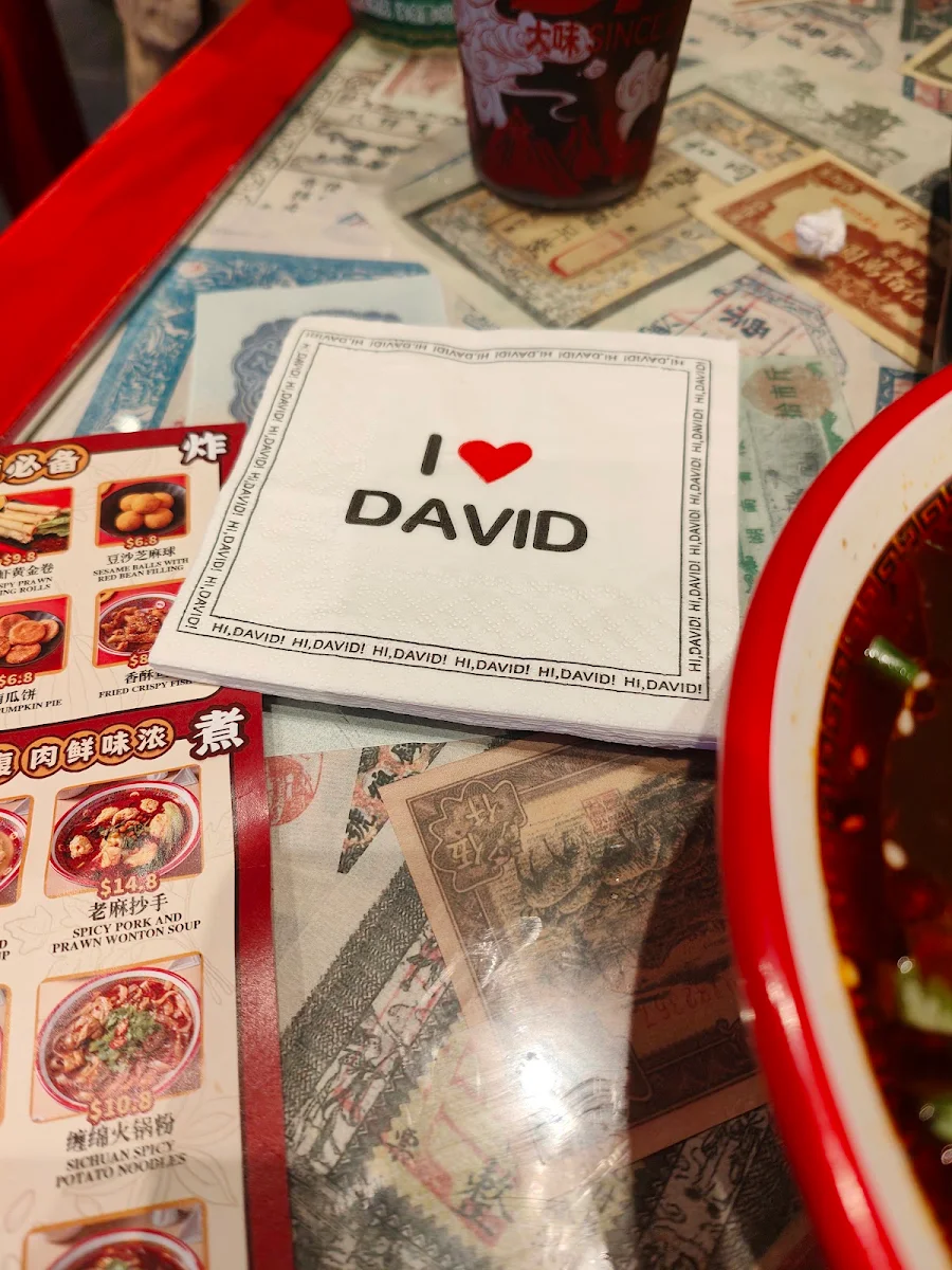Menu, David's Master Pot大味麻辣烫（Southport）- malatang, hotpot
