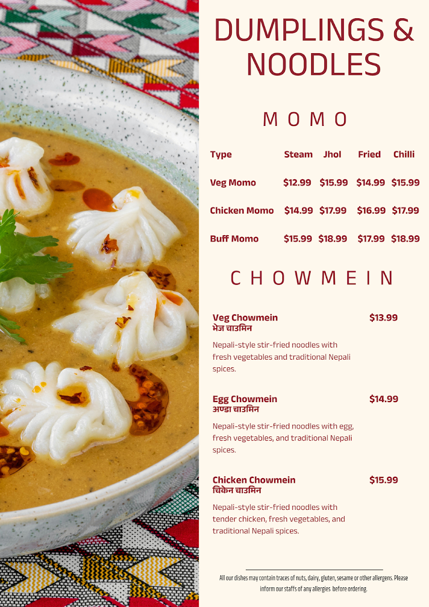 Menu photo 1