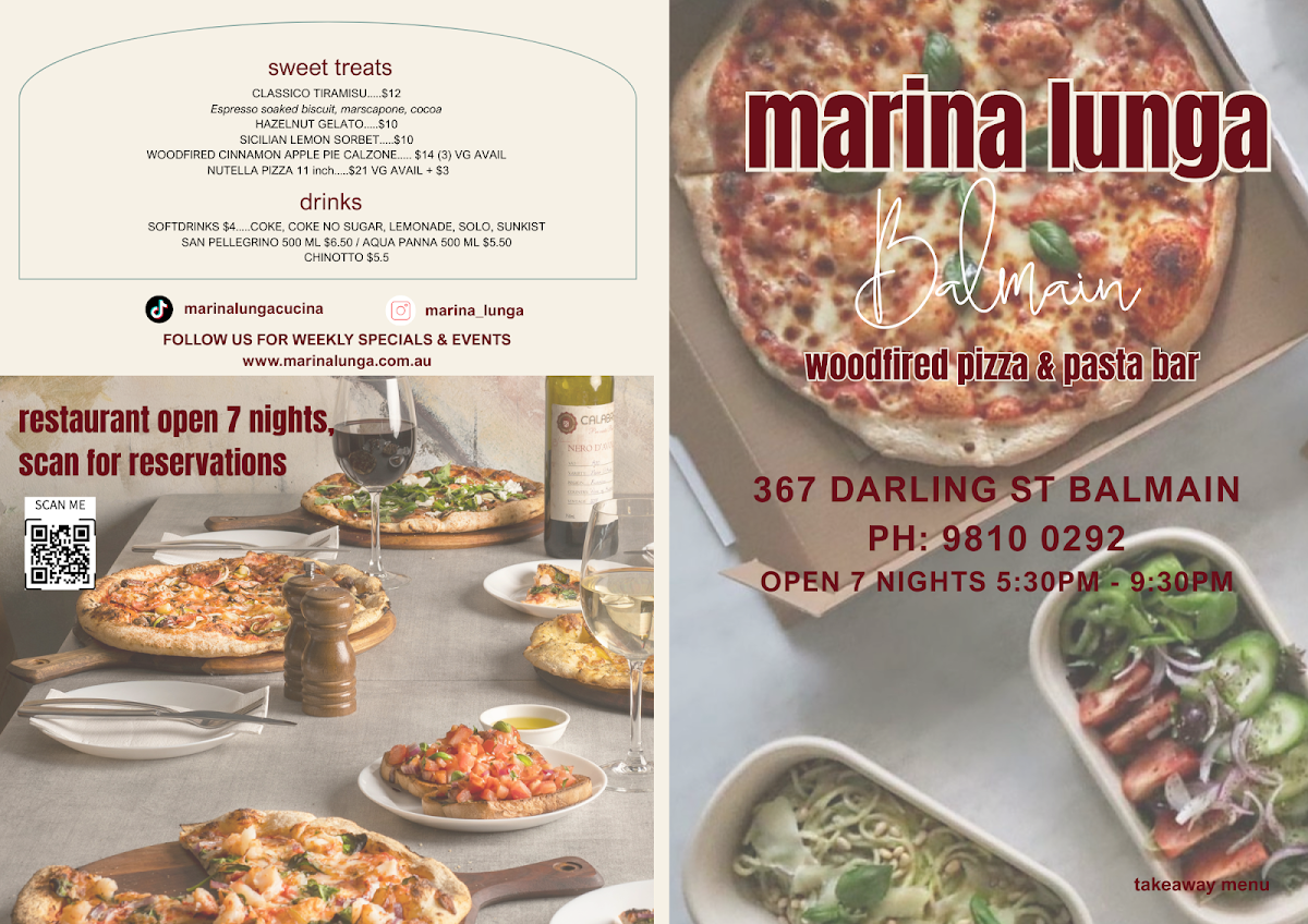 Menu, Marina Lunga