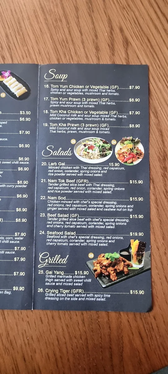 Menu, Thai@Officer