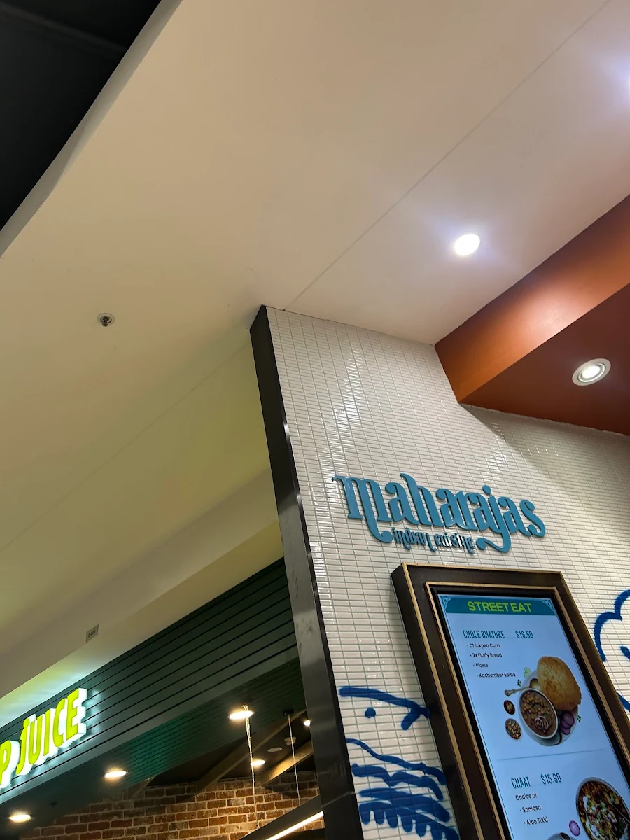 Menu, Maharaja's Indian Cuisine