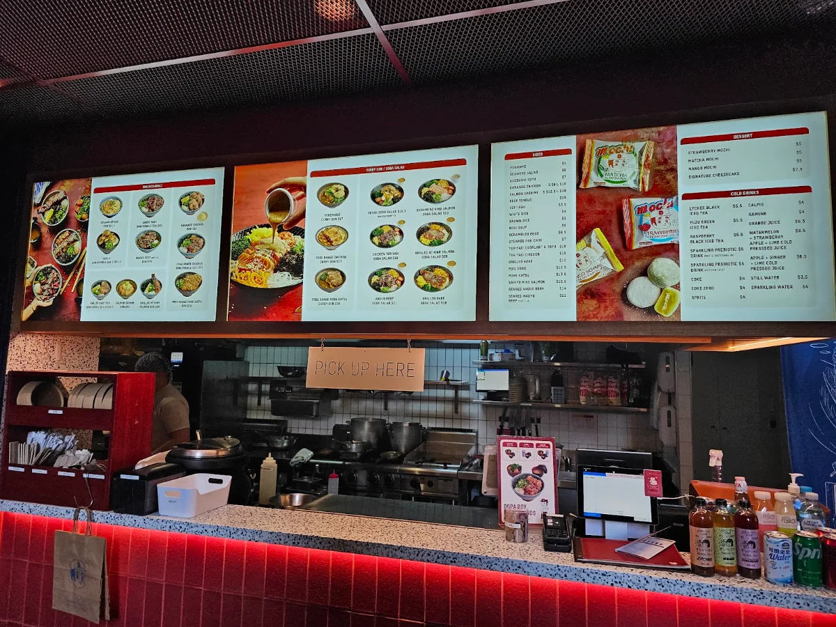 Menu, Dopa Donburi - Sydney Place