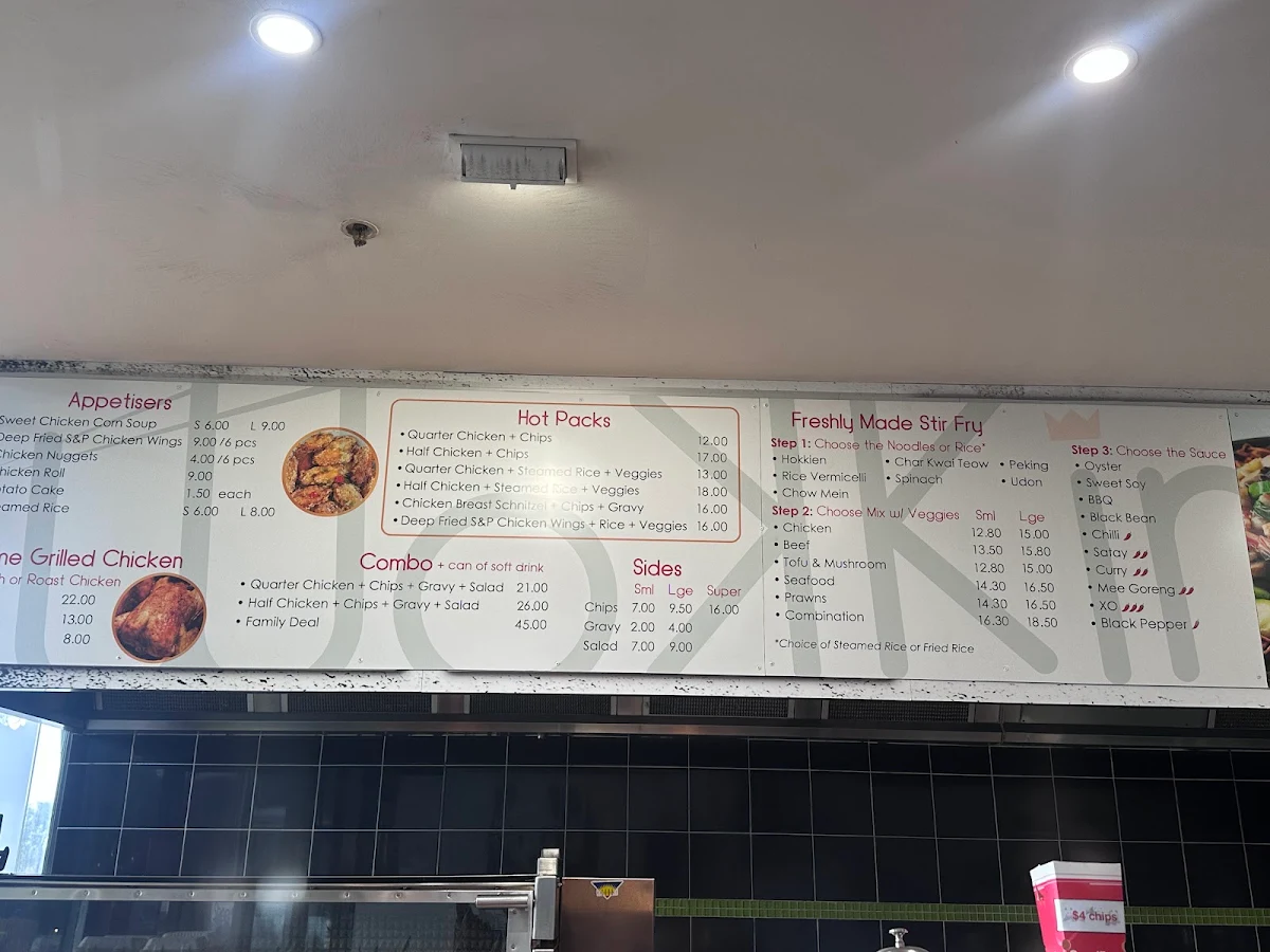 Menu, WokKing