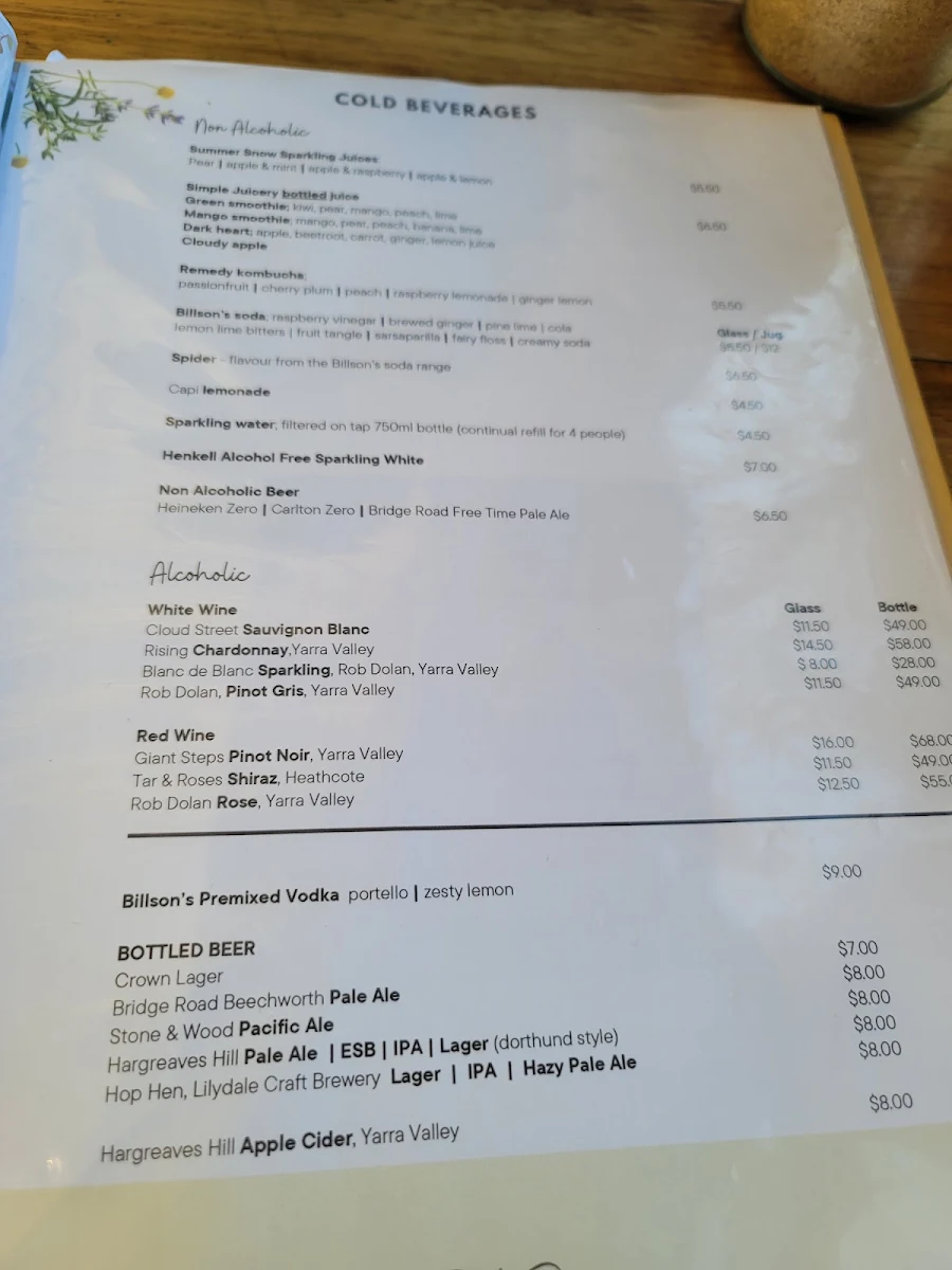Menu, Ripe Sassafras Cafe | Restaurant