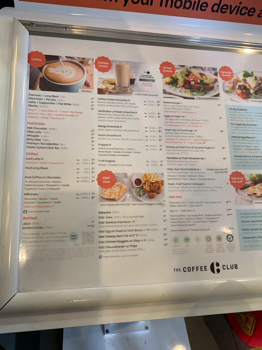 Menu, Betty's Burgers Harbour Town