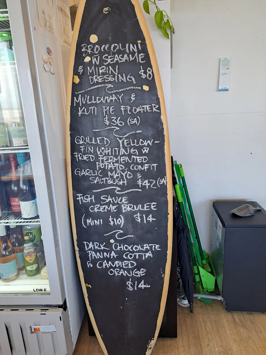 Menu, Kuti Shack