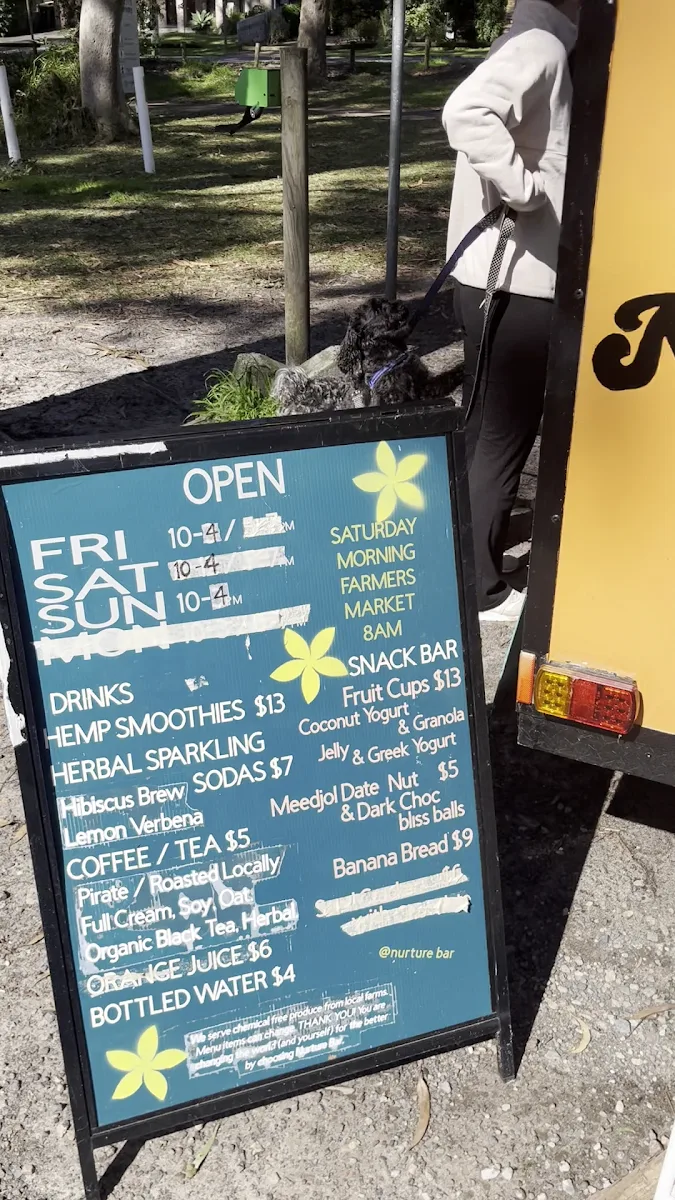 Menu, Nurture Bar