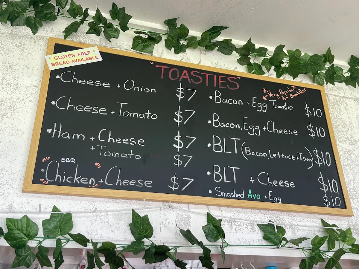 Menu, R T i C "Regional Tourist info & Coffee"