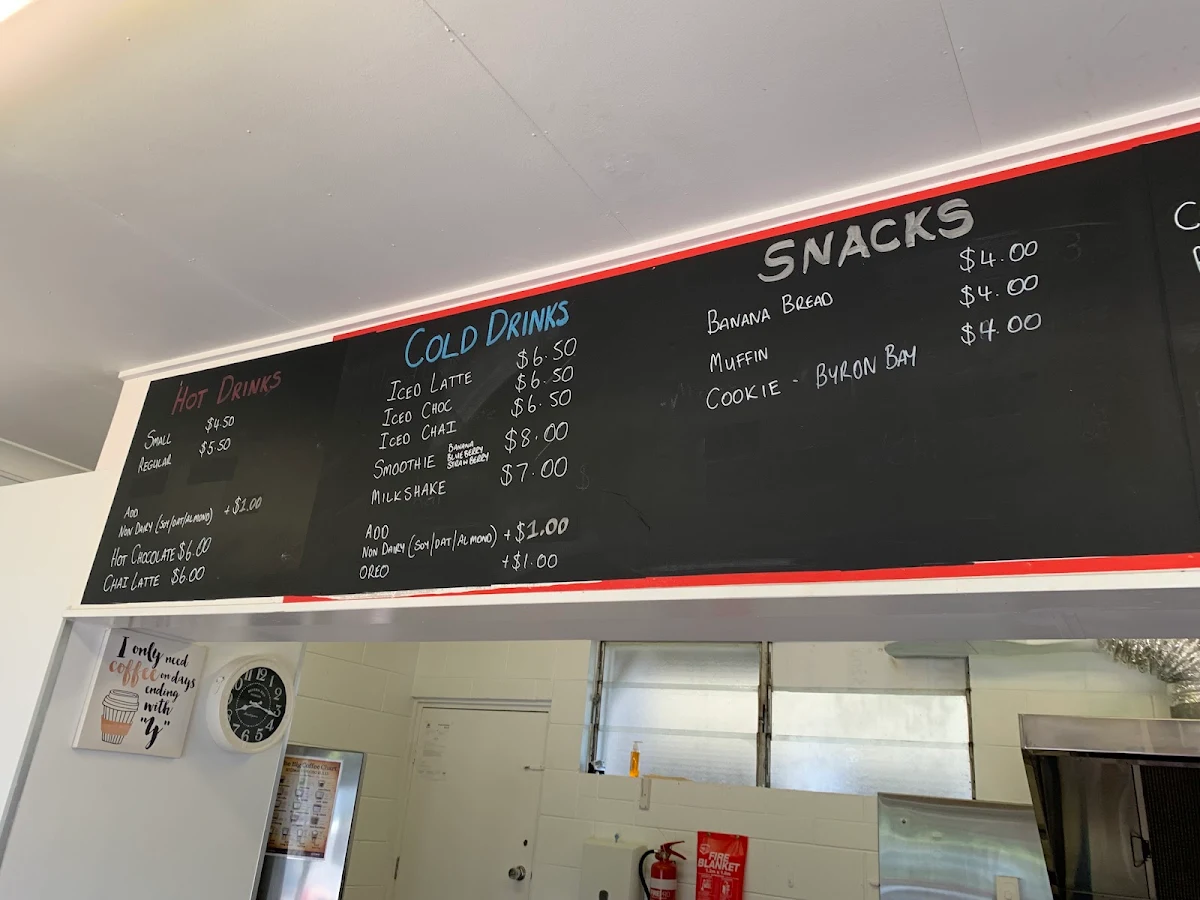 Menu, R T i C "Regional Tourist info & Coffee"