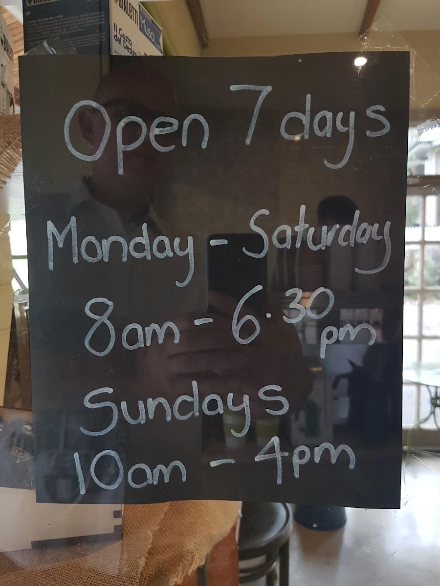 Menu, Hurstbridge Deli & Larder