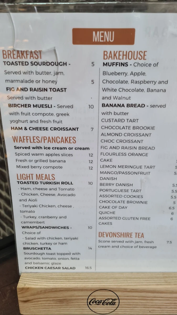 Menu, Industrial Brew