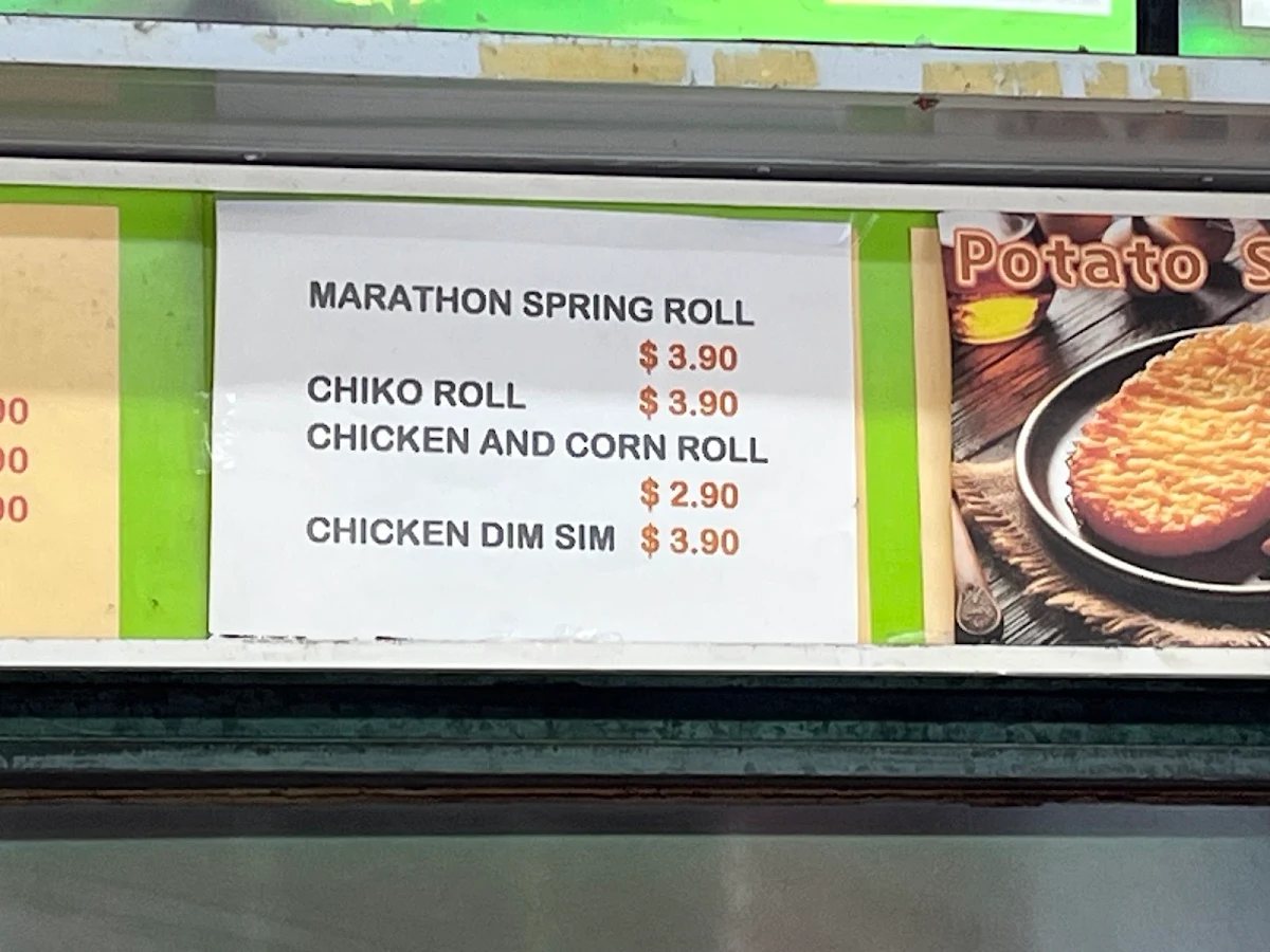 Menu, Mortdale Charcoal Chickens