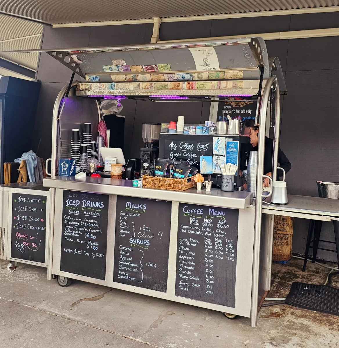Menu, The Coffee Kart