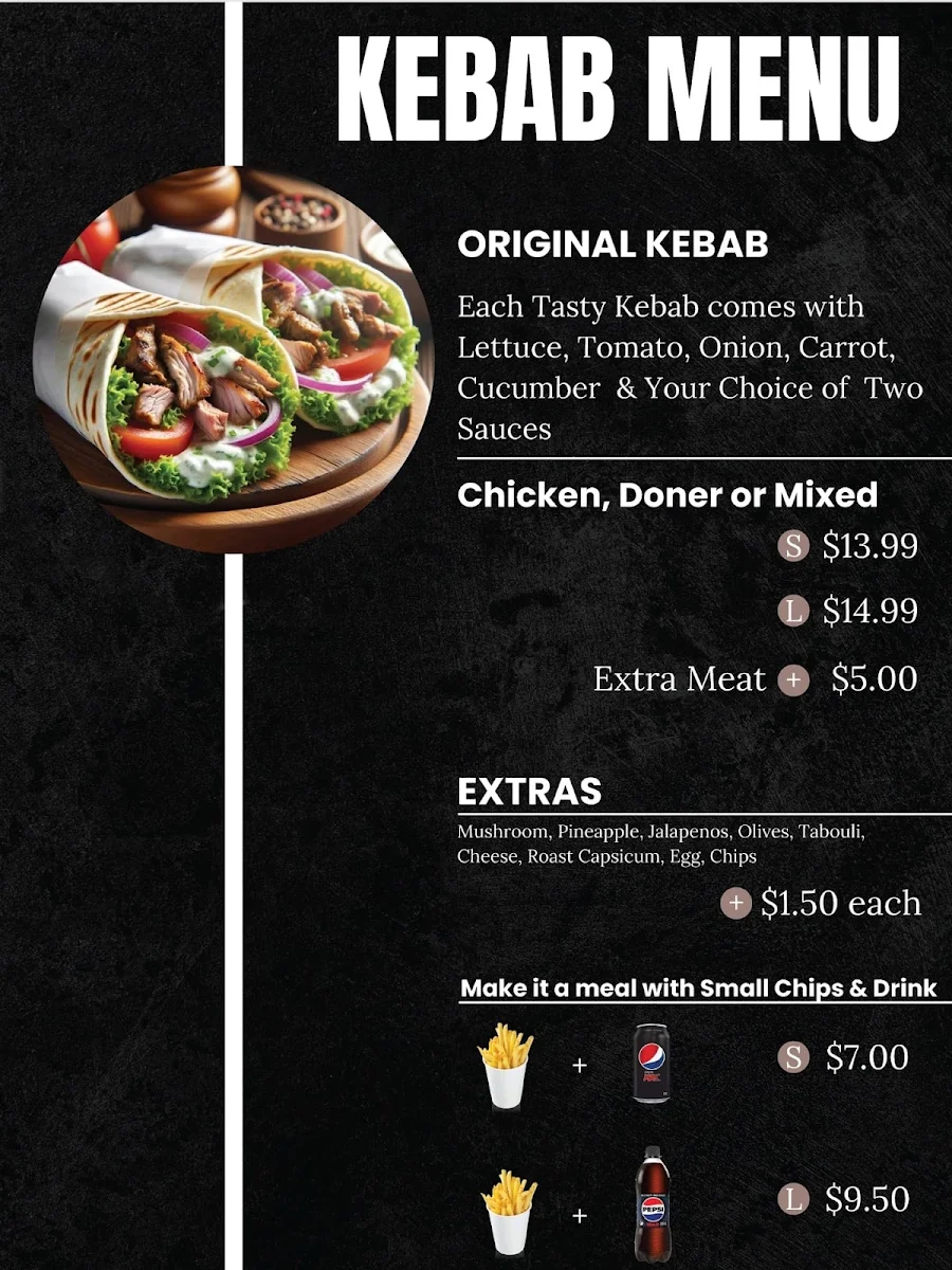 Menu, Kebapp