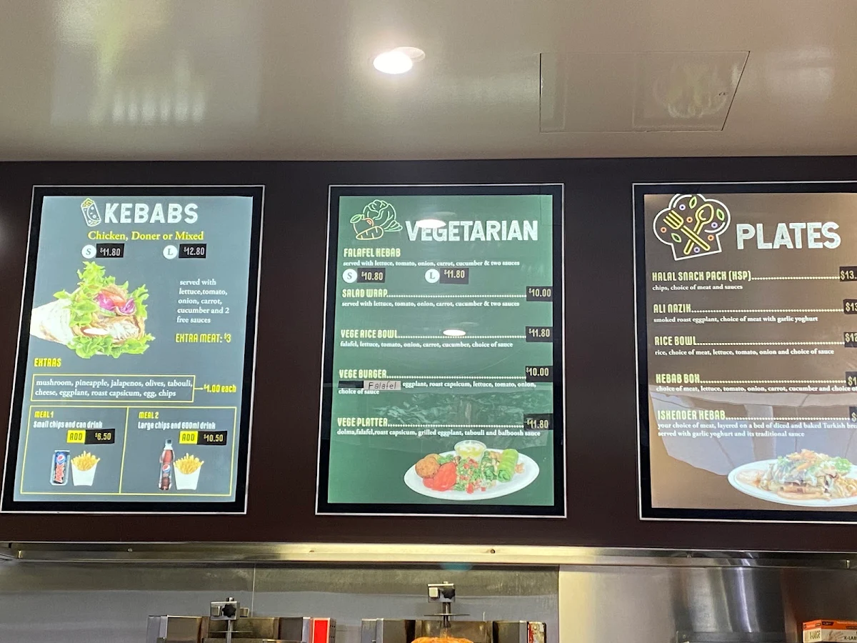 Menu, Kebapp