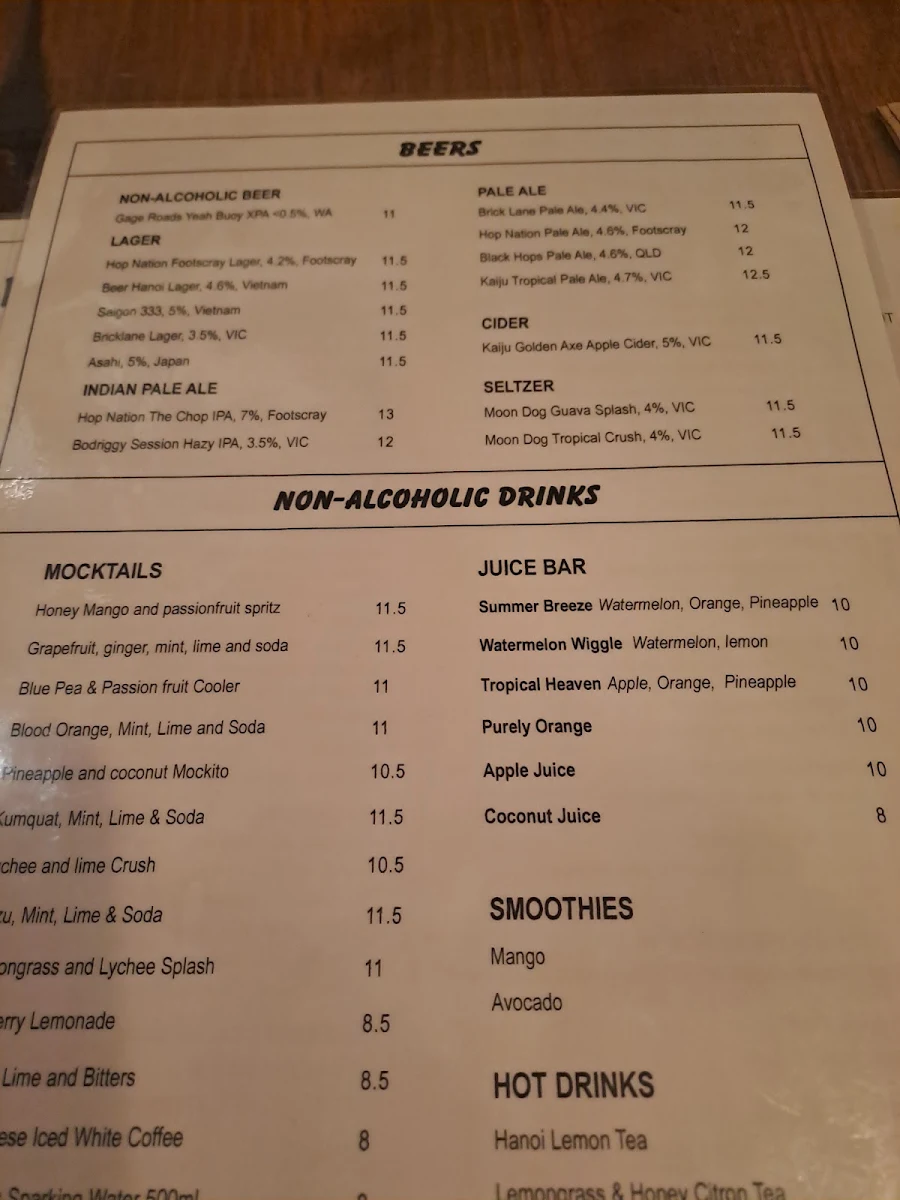 Menu, Sapa Sister