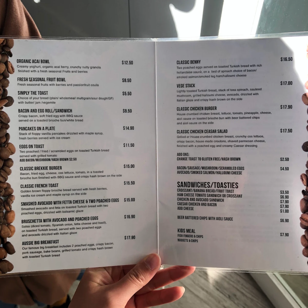 Menu, BELLAAYU CAFE