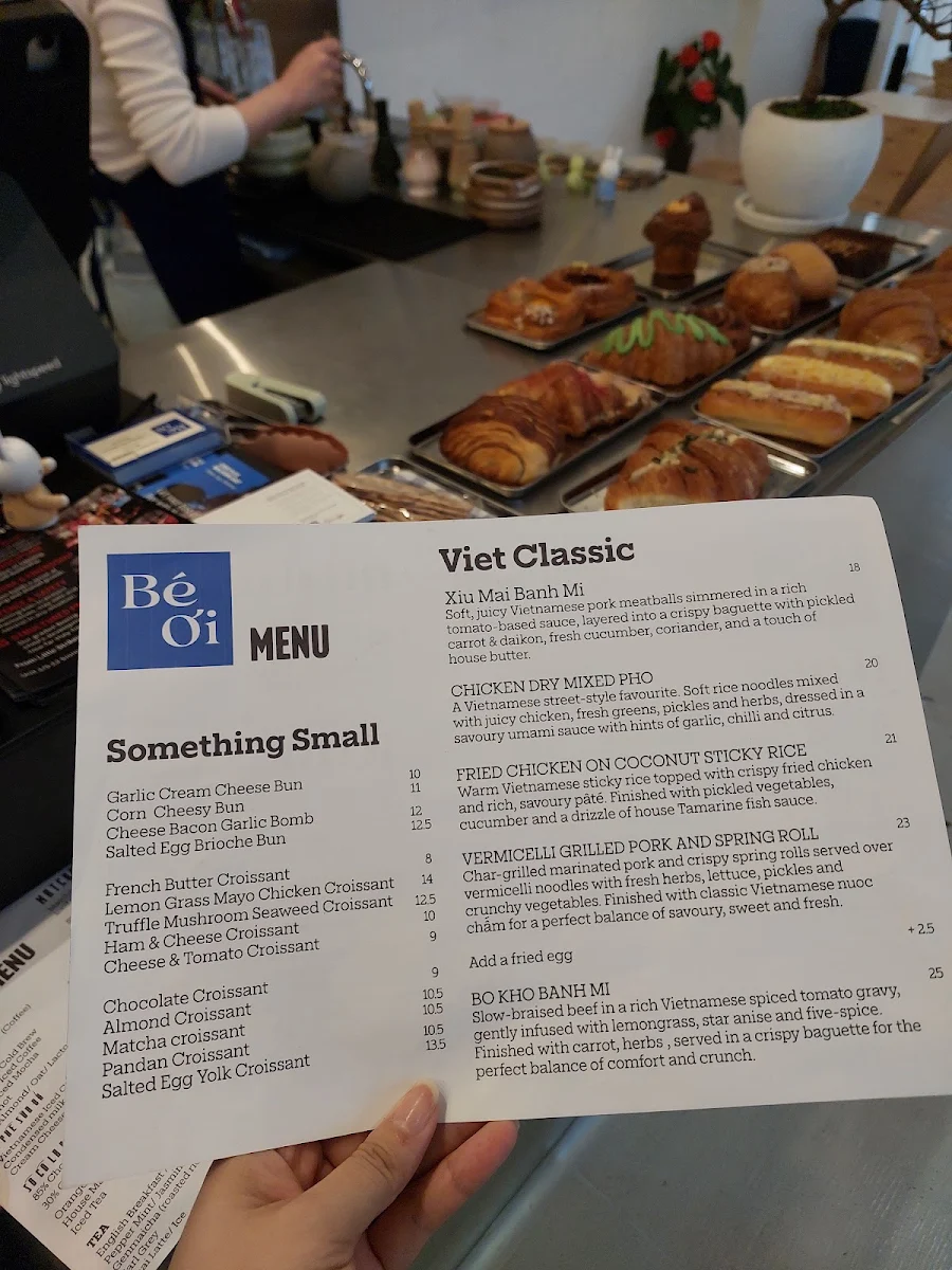 Menu, Bé Ơi