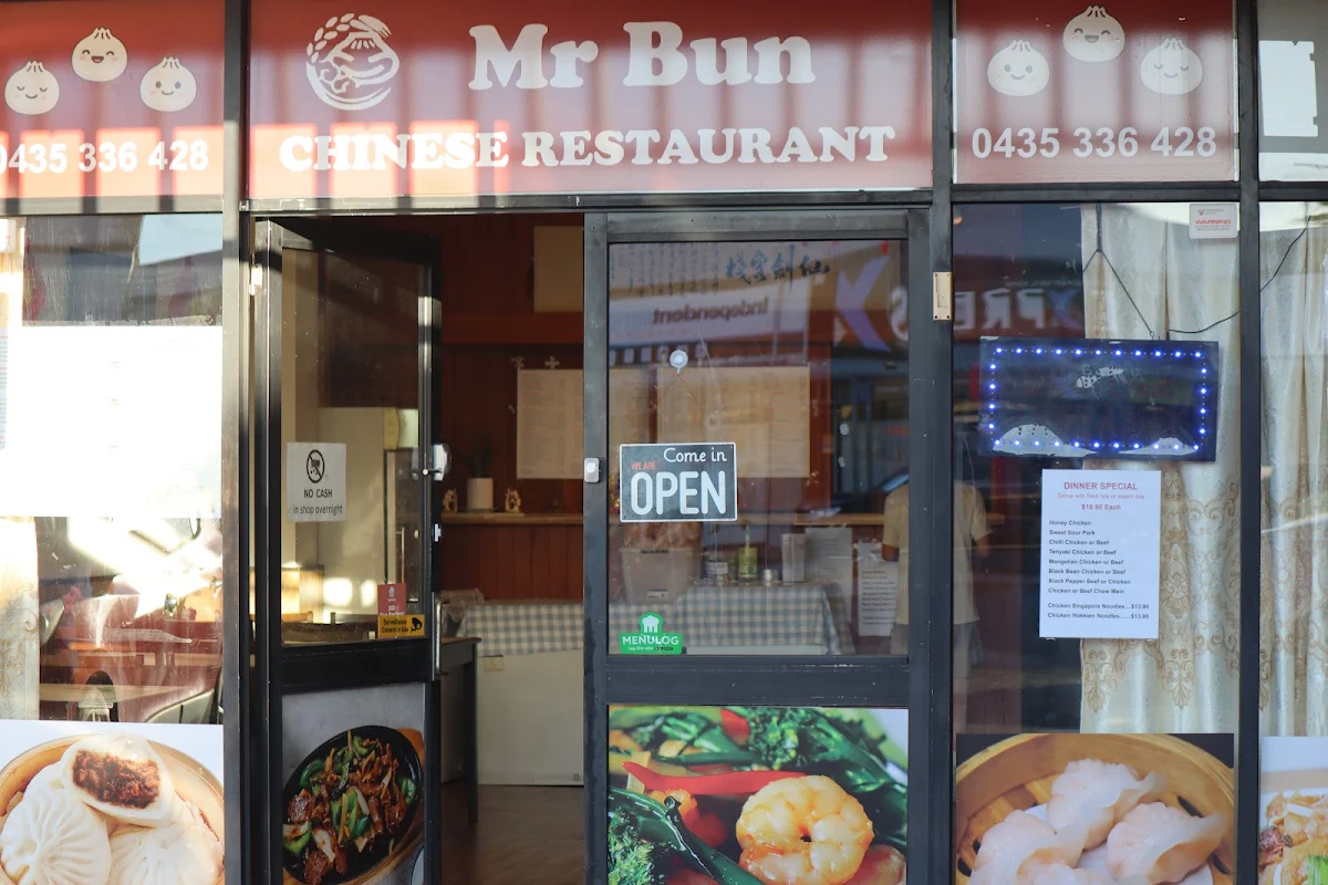 Menu, Mr Bun Chinese Restaurant