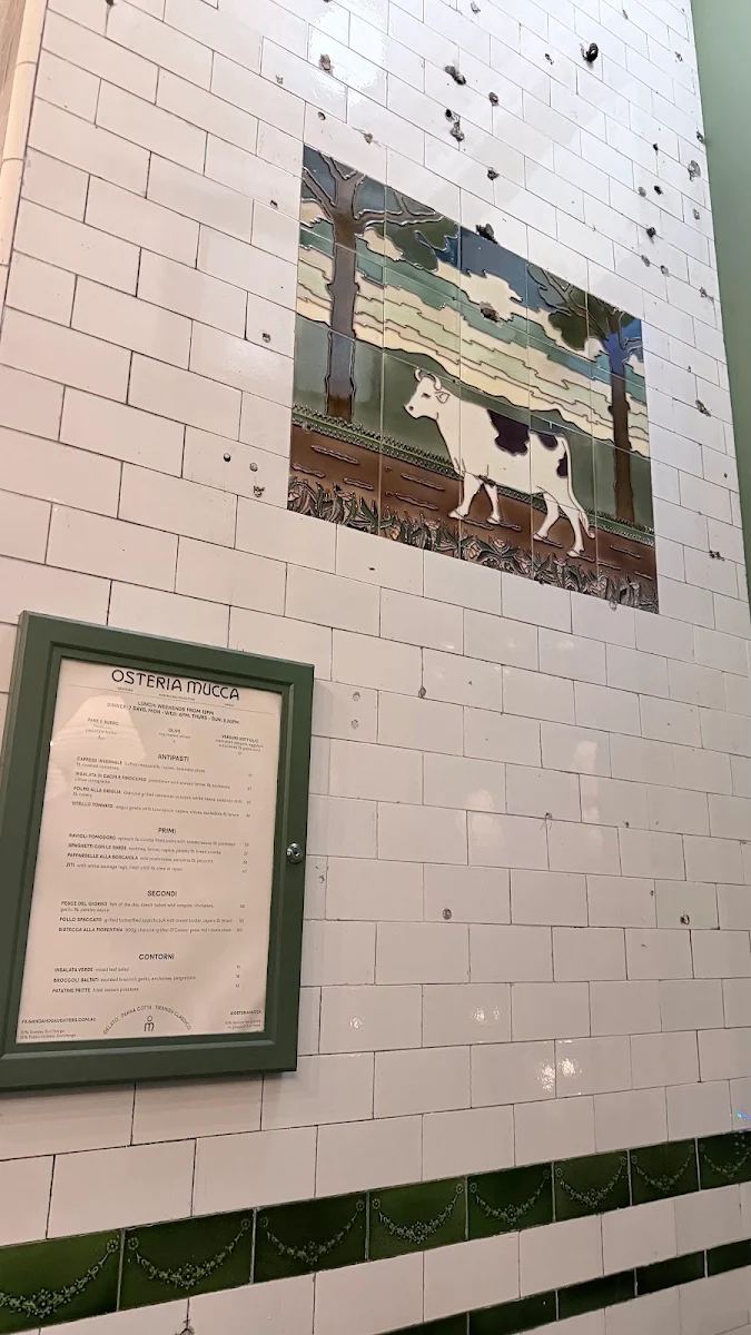 Menu, Osteria Mucca Newtown