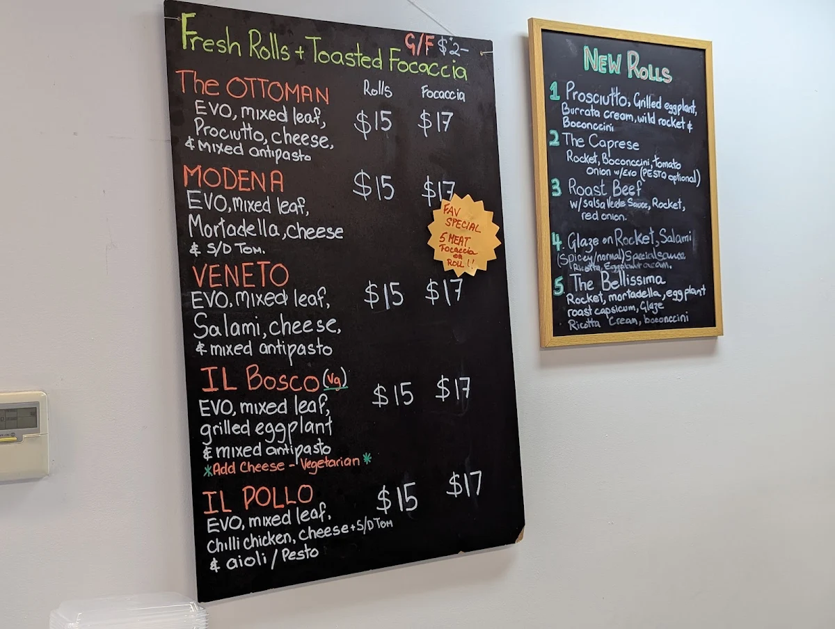 Menu, The Rustic Table