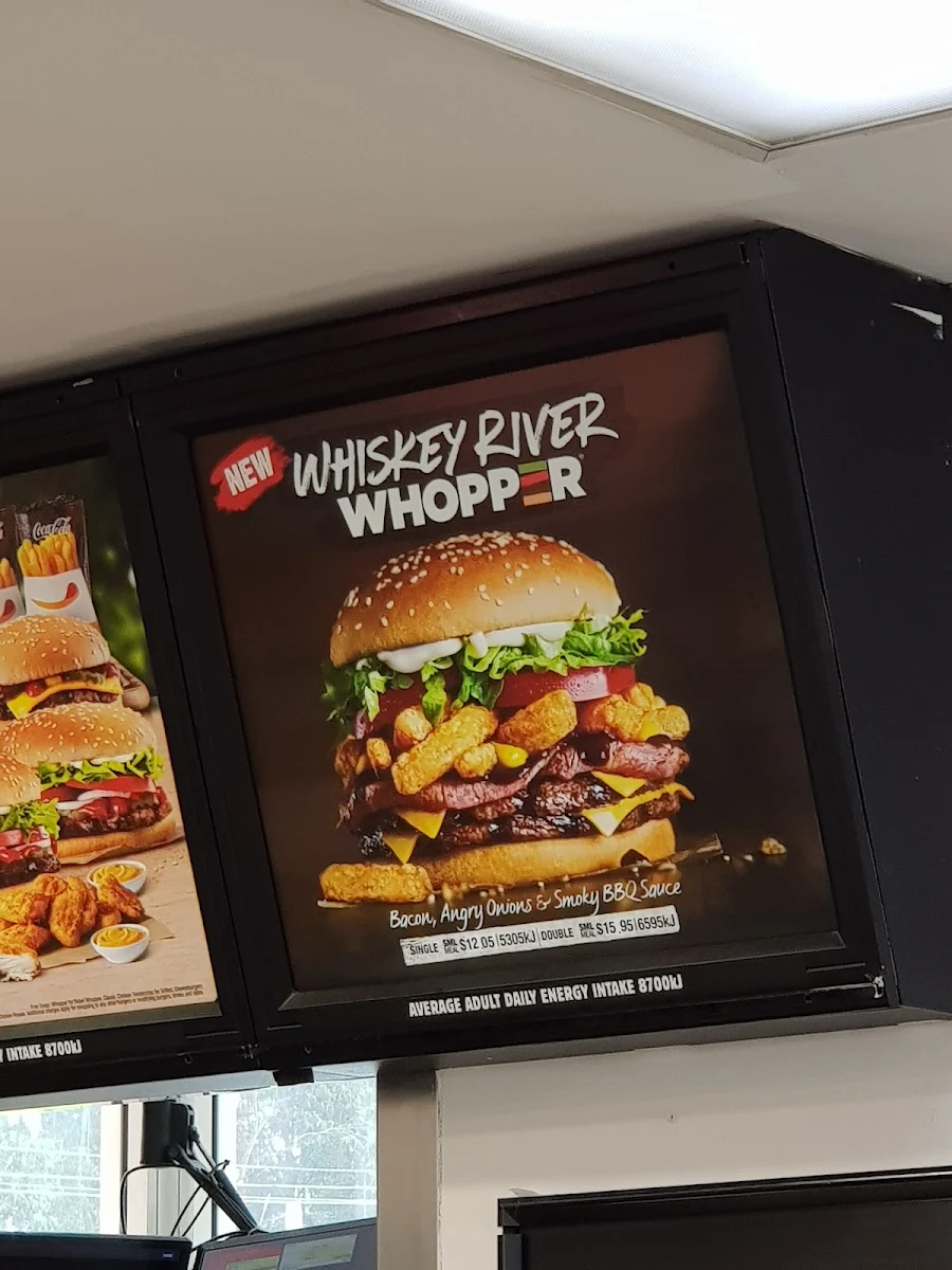 Menu, Hungry Jack's Burgers Auburn