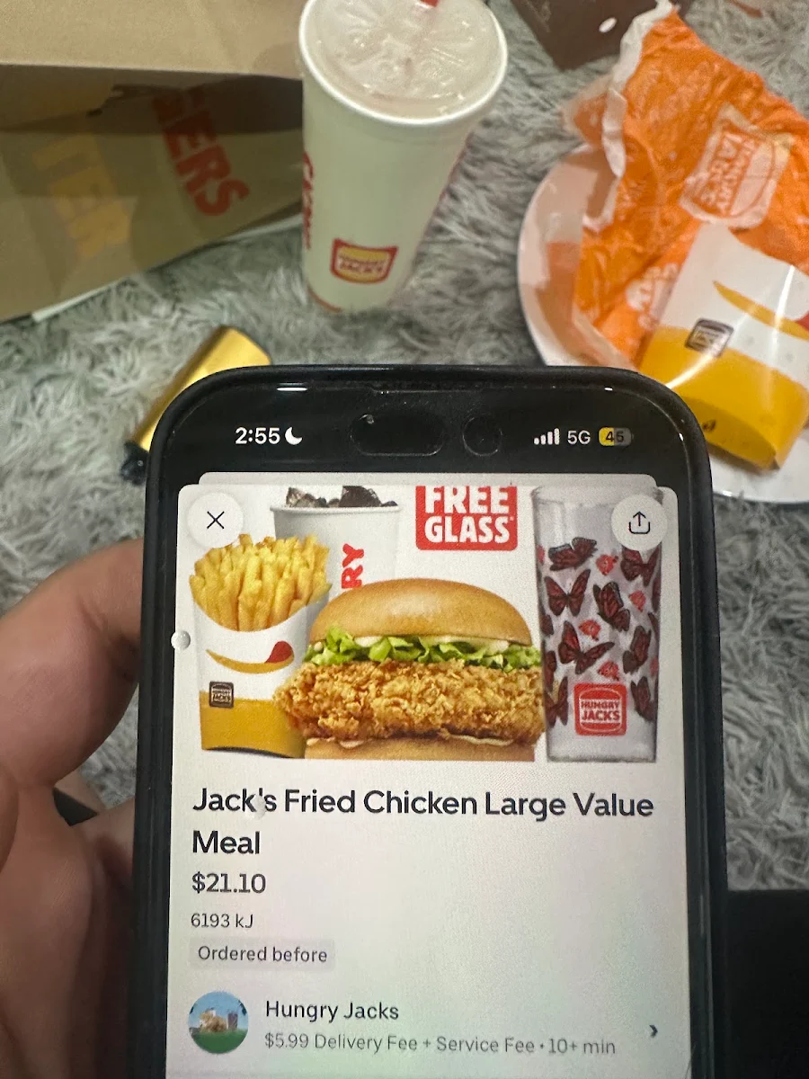 Menu, Hungry Jack's Burgers Auburn