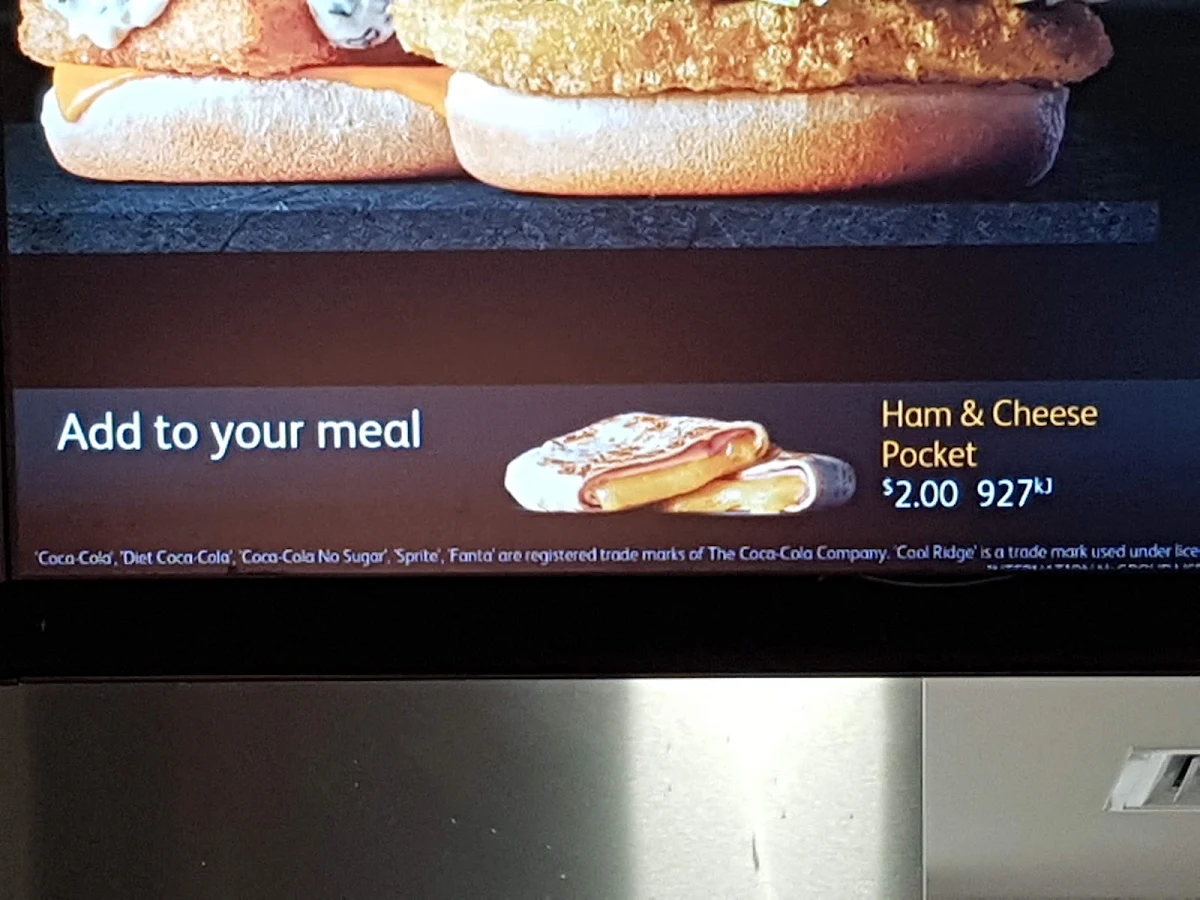 Menu, McDonald's Skye