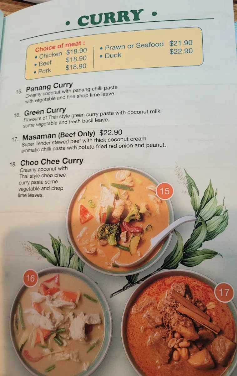Menu, FAT BOY THAİ