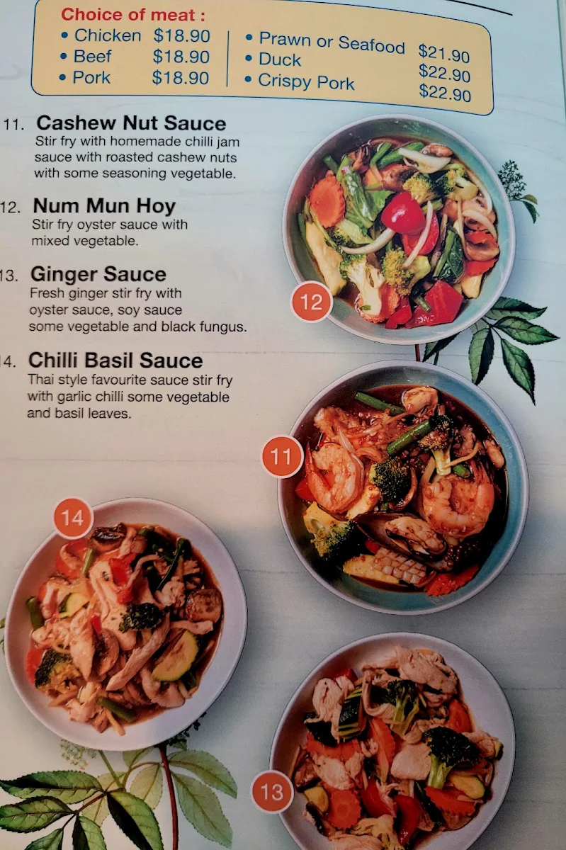 Menu, FAT BOY THAİ