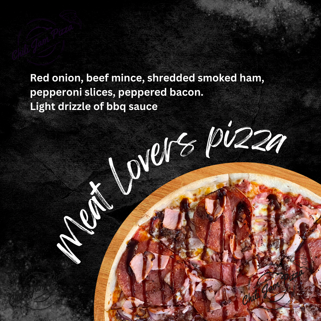 Menu, Chili Jam Pizza