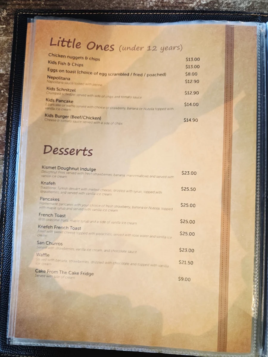Menu, Kismet and Co