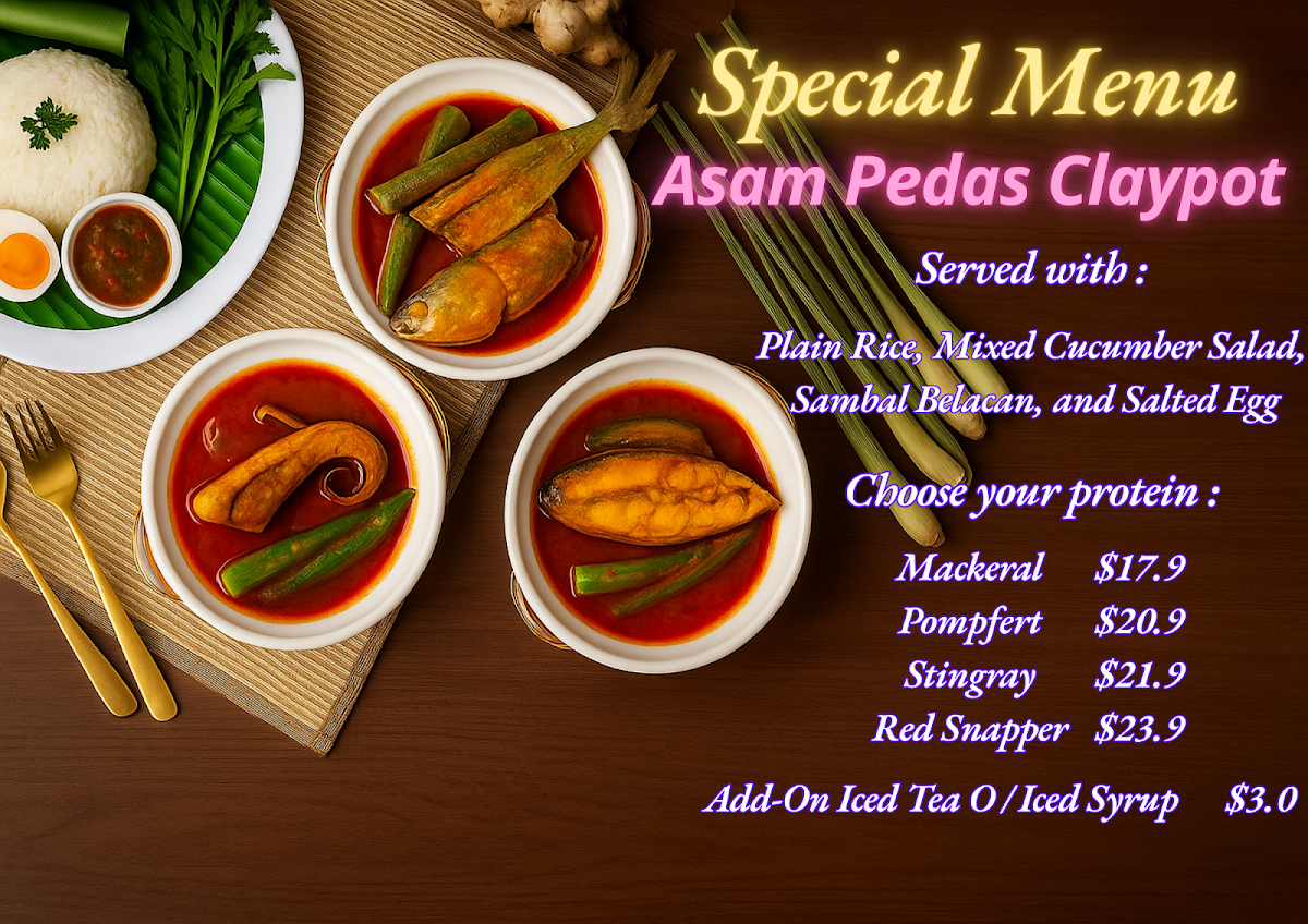 Menu, Selera Asian