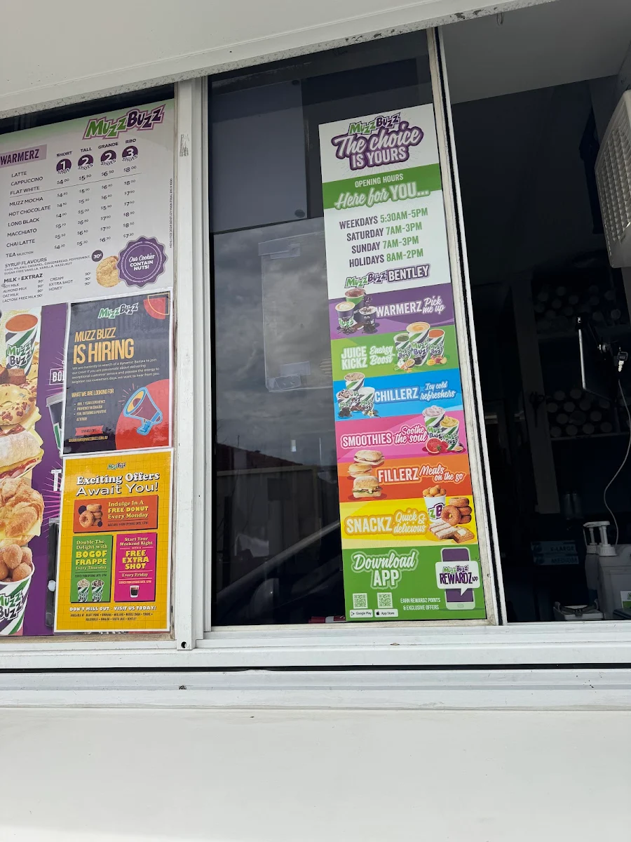 Menu, Muzz Buzz - Bentley
