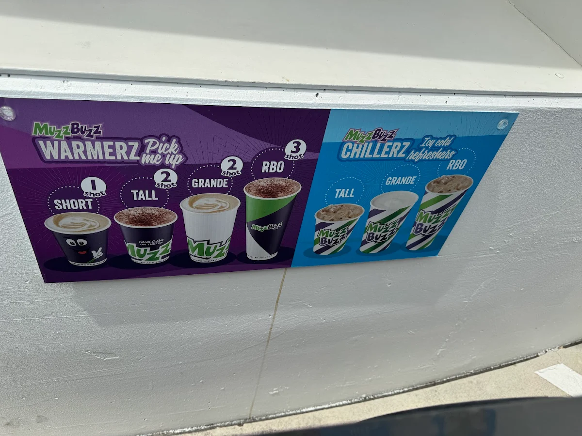 Menu, Muzz Buzz - Bentley