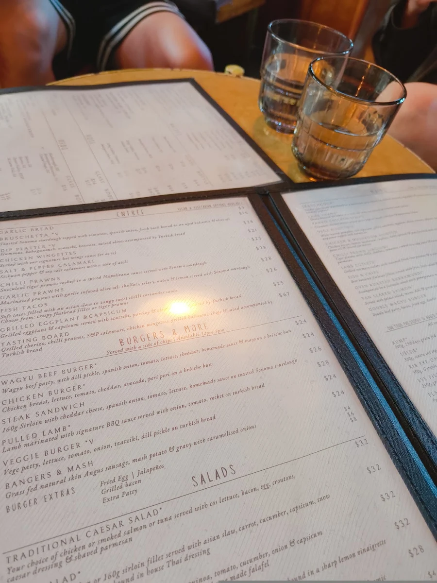 Menu, Butcher and the Farmer Tramsheds