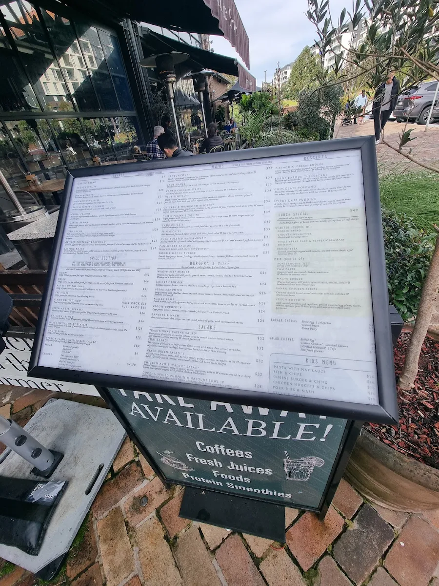 Menu, Butcher and the Farmer Tramsheds