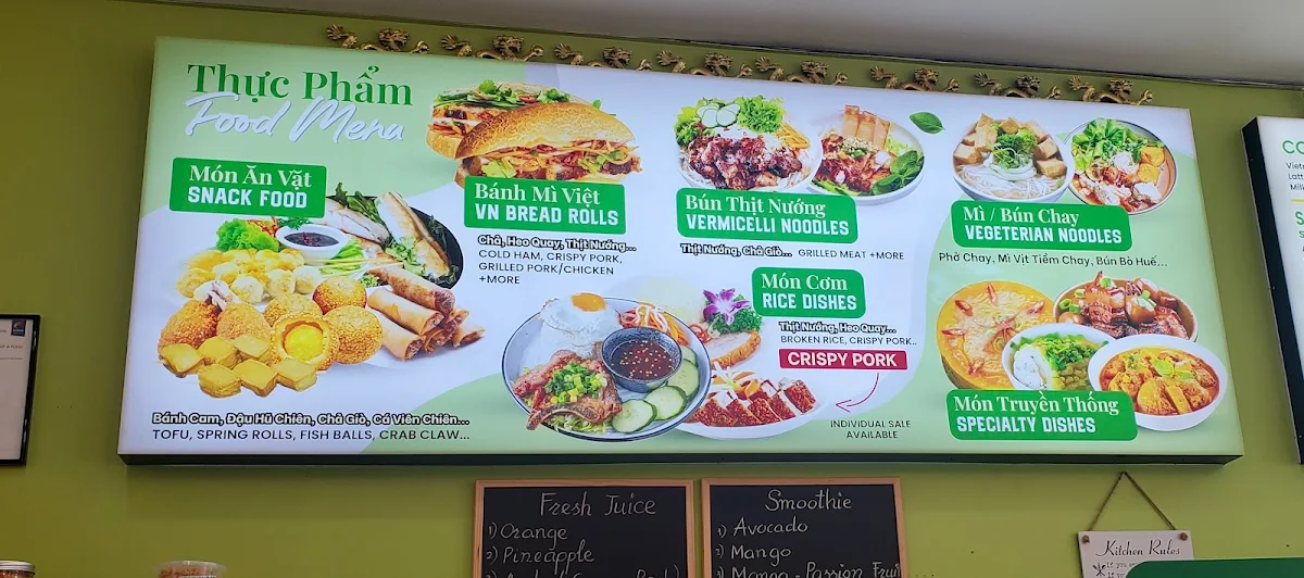 Menu, T & tea coffee