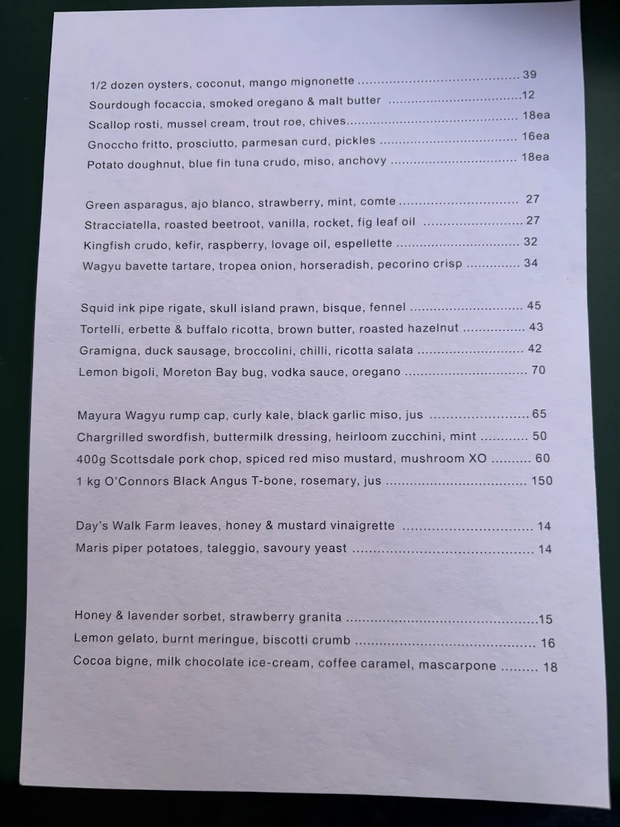 Menu, Lagotto