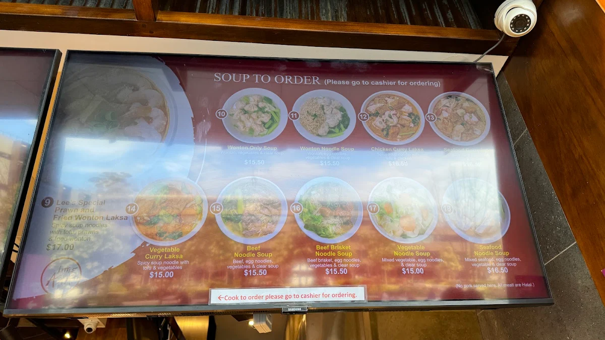 Menu, Little Asia 1CC Building MAQU